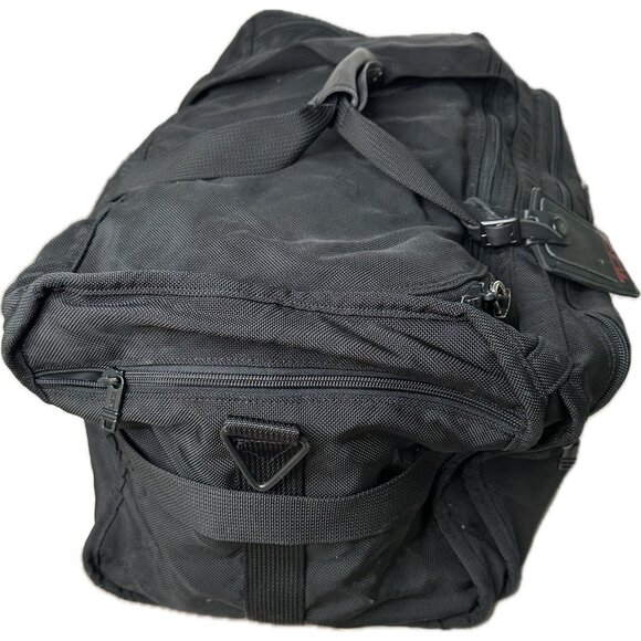 Vintage Tumi Ballistic Nylon Duffel Overnight Travel Bag Leather 26x12 USA - Picture 5 of 11